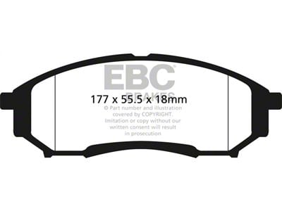 EBC Brakes Greenstuff 6000 Elite Truck and SUV Organic Brake Pads; Rear Pair (05-10 F-350 Super Duty)