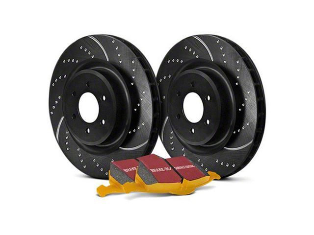 EBC Brakes Stage 5 Yellowstuff 8-Lug Brake Rotor and Pad Kit; Front (2012 4WD F-350 Super Duty DRW)