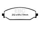 EBC Brakes Ultimax OEM Plus Organic Brake Pads; Front Pair (19-25 RAM 1500)