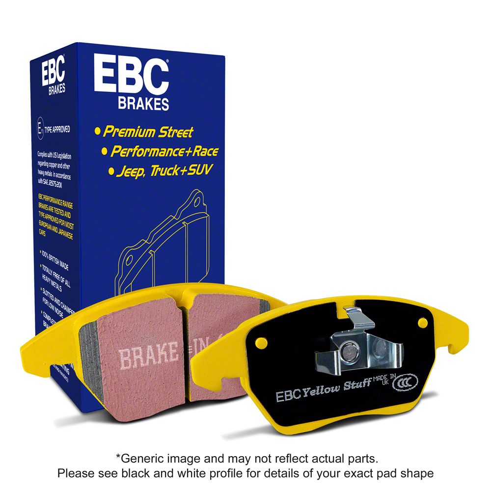 EBC Brakes RAM 1500 Yellowstuff Racing Aramid Fiber Brake Pads; Front ...