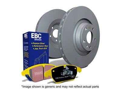 EBC Brakes Stage 13 Yellowstuff 8-Lug Brake Rotor and Pad Kit; Front (94-96 4WD RAM 2500 w/ 4,500 lb. Front Axle; 97-99 4WD RAM 2500 w/ 8,800 lb. GVW)