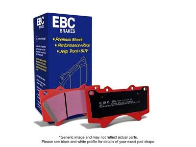 EBC Brakes Orangestuff Extra Duty Carbon Granular Brake Pads; Front Pair (2005 Sierra 1500 w/ Rear Drum Brakes; 2006 Sierra 1500)