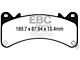 EBC Brakes Orangestuff Extra Duty Carbon Granular Brake Pads; Front Pair (19-25 Sierra 1500 w/ Brembo Brakes)