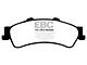 EBC Brakes Orangestuff Extra Duty Carbon Granular Brake Pads; Rear Pair (99-06 Sierra 1500 w/ Single Piston Rear Calipers)