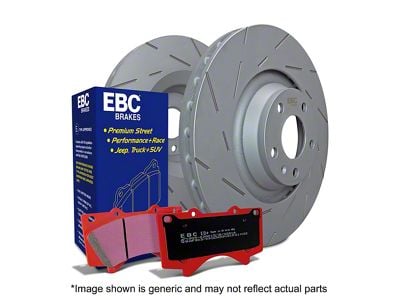 EBC Brakes Stage 15 Orangestuff 6-Lug Brake Rotor and Pad Kit; Front (05-06 Sierra 1500 w/ Rear Drum Brakes)