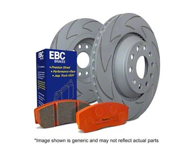 EBC Brakes Stage 7 Orangestuff 6-Lug Brake Rotor and Pad Kit; Front (05-06 Sierra 1500 w/ Rear Drum Brakes)