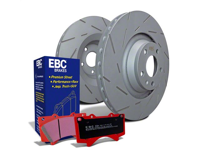 EBC Brakes Stage 15 Orangestuff 8-Lug Brake Rotor and Pad Kit; Front (11-19 Sierra 3500 HD)