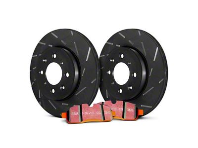 EBC Brakes Stage 15 Orangestuff 6-Lug Brake Rotor and Pad Kit; Rear (14-18 Silverado 1500)