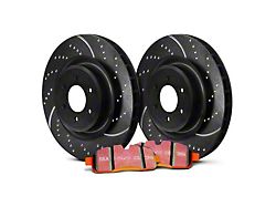 EBC Brakes Stage 8 Orangestuff 6-Lug Brake Rotor and Pad Kit; Front (05-06 Silverado 1500 w/ Rear Drum Brakes)