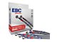 EBC Brakes Stainless Braided Brake Lines; Front and Rear (01-03 4WD Silverado 1500 Regular Cab)