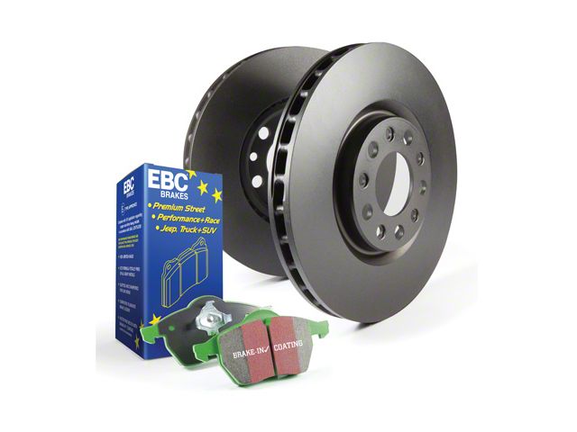 EBC Brakes Stage 14 Greenstuff 6000 6-Lug Brake Rotor and Pad Kit; Front (21-24 Tahoe, Excluding Police)