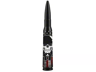 Bullet Antenna; American Skull Black (99-25 F-150)