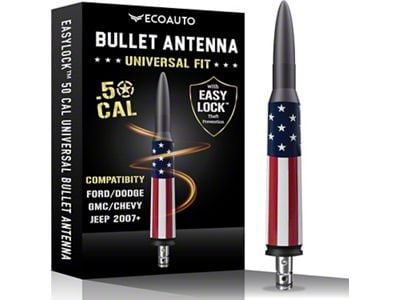 Easylock Bullet Antenna; American Flag (99-25 F-250 Super Duty)