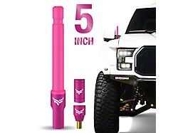 EcoAuto Flexible Replacement Antenna; 5-Inch; Pink (11-24 F-250 Super Duty)