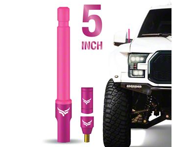 EcoAuto Flexible Replacement Antenna; 5-Inch; Pink (03-18 RAM 2500)