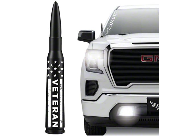 EcoAuto Bullet Antenna; VETERAN (07-24 Sierra 3500 HD)