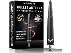 EcoAuto Easylock Bullet Antenna; Matte Black (07-24 Silverado 2500 HD)