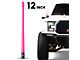 EcoAuto Flexible Replacement Antenna; 12-Inch; Pink (07-24 Silverado 3500 HD)