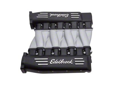 Edelbrock Cross-Ram Small Block LS3 Intake Manifold; Black (07-09 6.0L, 6.2L Sierra 1500)