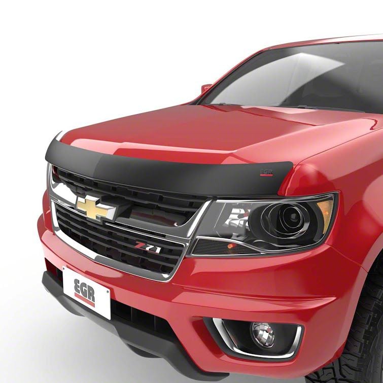 EGR Colorado Superguard Hood Guard; Matte Black 301395 (15-22 Colorado ...