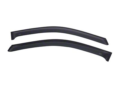 EGR Tape-On Window Visors; Front; Dark Smoke (15-19 Sierra 2500 HD Regular Cab)