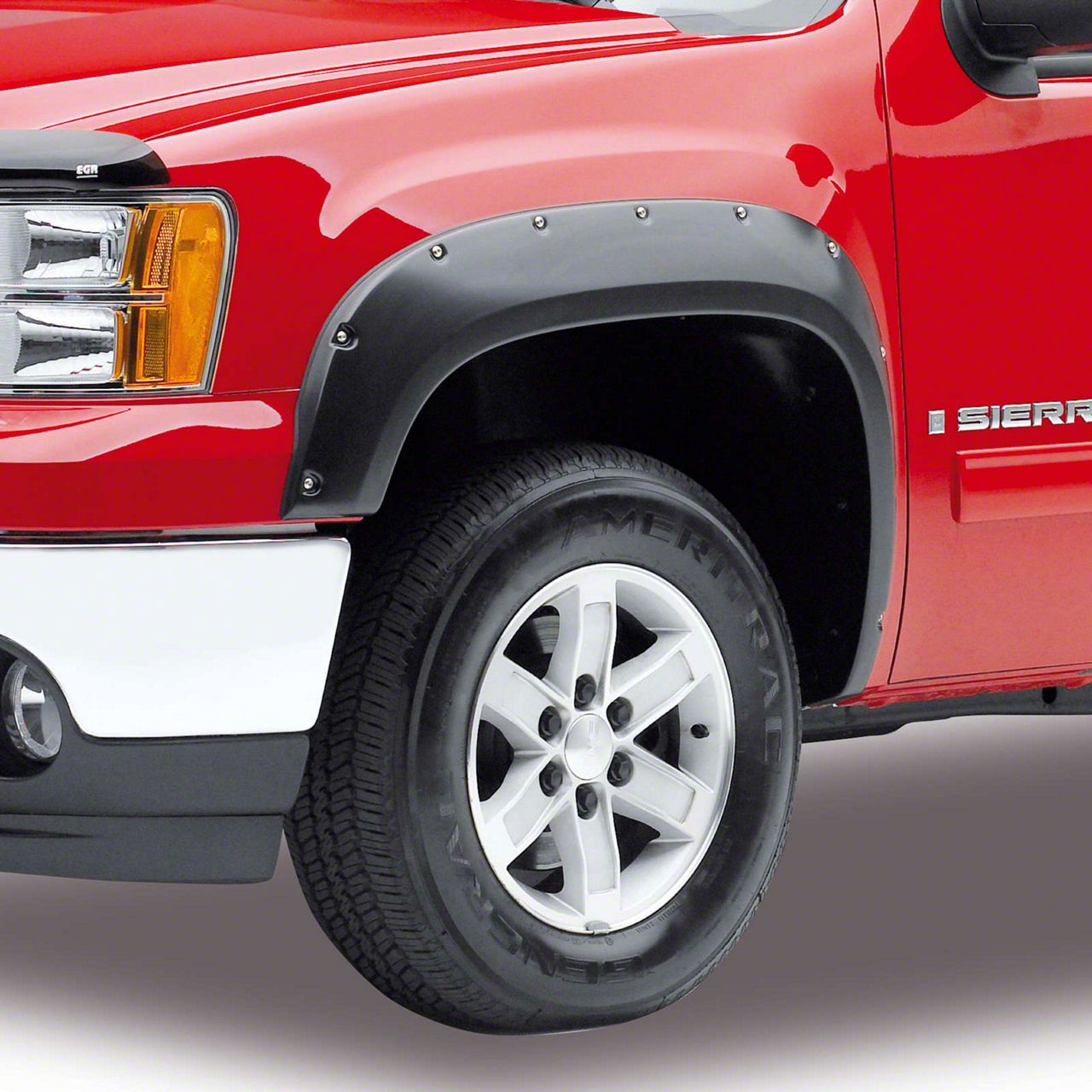 EGR Sierra 2500 Traditional Bolt-On Look Fender Flares; Matte Black ...