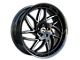 Elegance Luxury Magic Gloss Black Milled 6-Lug Wheel; 22x9.5; 24mm Offset (07-13 Sierra 1500)