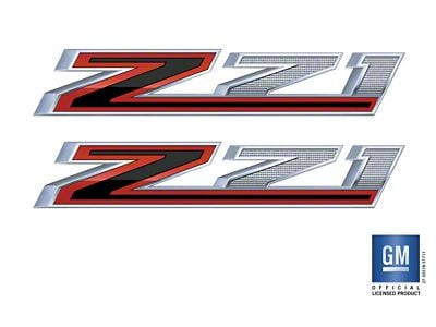 Emblems Plus Z71 Bedside Decals; Black Fade/Silver (20-25 Silverado 2500 HD)