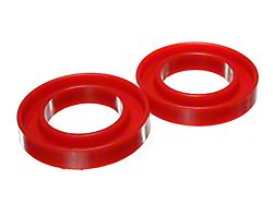 Front Coil Spring Isolators; Red (02-05 2WD RAM 1500)