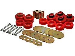 Body Mount Bushings and Hardware Kit; Red (03-05 4WD RAM 3500 Regular Cab)