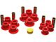 Rear Leaf Spring Bushings; Red (07-10 4WD Sierra 2500 HD)