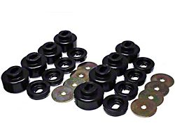 Body Mount Bushings; Black (07-10 4WD Silverado 2500 HD)