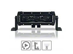 Extreme LED 8-Inch Super Stealth Series LED Light Bar; Flood Beam (Universal; Some Adaptation May Be Required)