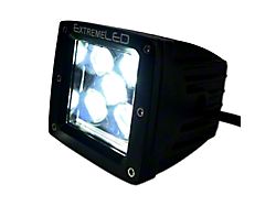 Extreme LED 3-Inch Stealth Series Dual Row Series LED Light Pod; Flood Beam (Universal; Some Adaptation May Be Required)