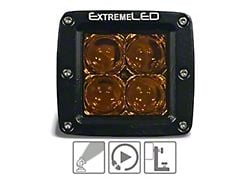 Extreme LED 3-Inch Extreme Series Amber LED Light Pod; Spot Beam (Universal; Some Adaptation May Be Required)