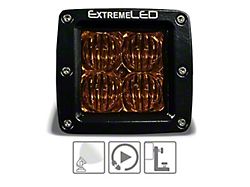 Extreme LED 3-Inch Extreme Series Amber LED Light Pod; Flood Beam (Universal; Some Adaptation May Be Required)