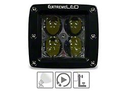 Extreme LED 3-Inch Extreme Stealth Series LED Light Pod; Flood Beam (Universal; Some Adaptation May Be Required)