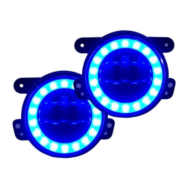 Extreme LED Silverado 2500 4-Inch RGB LED Fog Light Kit with Adapters ...