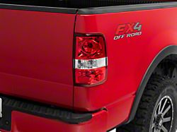 Raxiom OEM Style Tail Lights; Chrome Housing; Red Lens (04-08 F-150 Styleside)