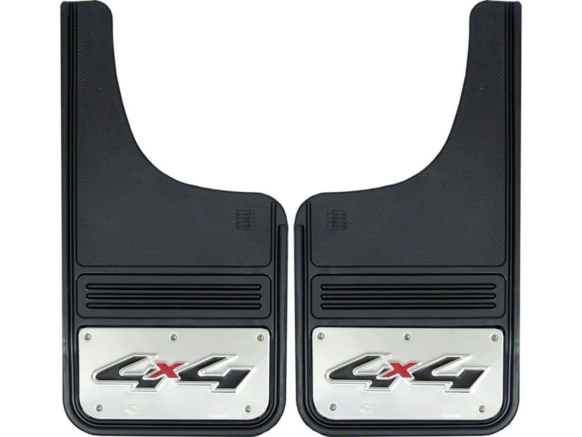 F150 12Inch x 23Inch Mud Flaps with 4x4 Logo; Front or Rear