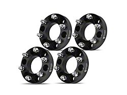 1.25-Inch 6-Lug Wheel Spacers; Black; Set of Four (04-14 F-150)