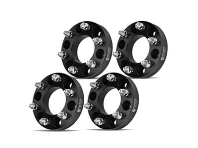 1.25-Inch 6-Lug Wheel Spacers; Black; Set of Four (04-14 F-150)