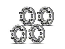 1.25-Inch 6-Lug Wheel Spacers; Silver; Set of Four (04-14 F-150)