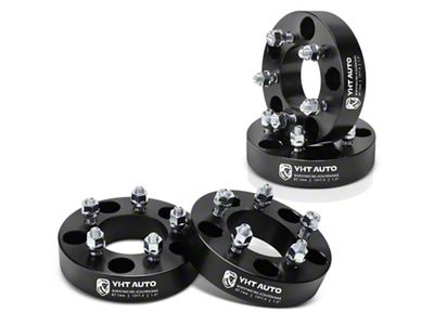 1.50-Inch 5-Lug Wheel Spacers; Black; Set of Four (97-Early 00 F-150)