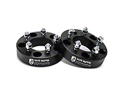 1.50-Inch 5-Lug Wheel Spacers; Black; Set of Two (97-Early 00 F-150)