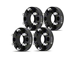 1.50-Inch 6-Lug Wheel Spacers; Black; Set of Four (15-25 F-150)