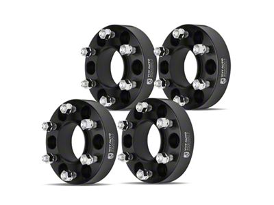 1.50-Inch 6-Lug Wheel Spacers; Black; Set of Four (15-25 F-150)