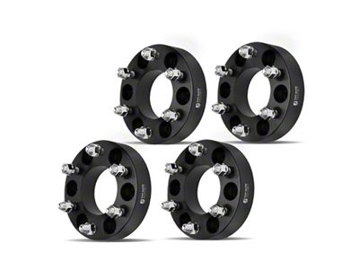 1.50-Inch 6-Lug Wheel Spacers; Black; Set of Four (04-14 F-150)