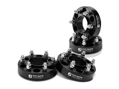 1.50-Inch 6-Lug Wheel Spacers; Black; Set of Four (04-14 F-150)