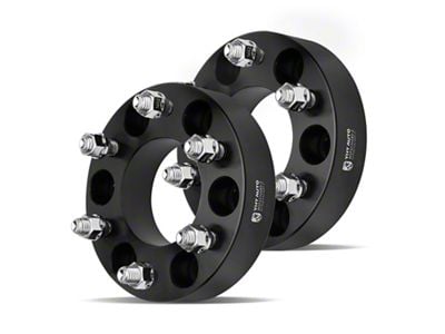 1.50-Inch 6-Lug Wheel Spacers; Black; Set of Two (04-14 F-150)